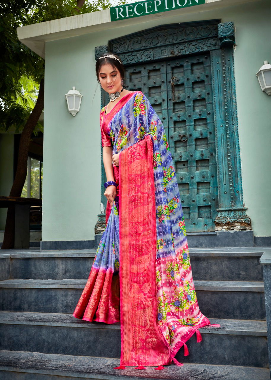 Gowri Silk By Shreyans Printed Sarees Catalog